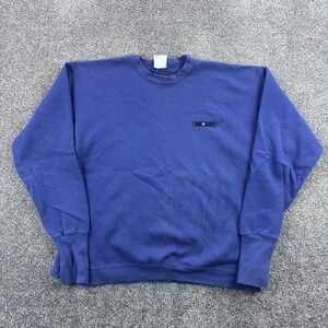 Vintage Handcuffs Sweatshirt Mens Large Blue Crewneck Skateboard Snowboard